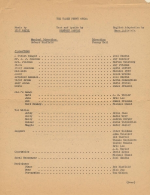 1970 3 Penny Program