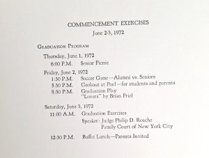 1972 Grad Invite/Program